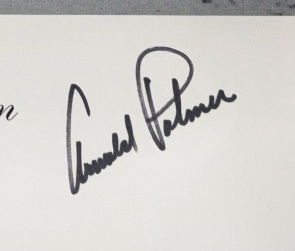 Arnold Palmer Signed Framed 1960 US Open Driving The Green Litho PSA/DNA LOA