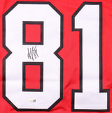 Arseni Gritsyuk New Jersey Signed Red Hockey Jersey JSA QR