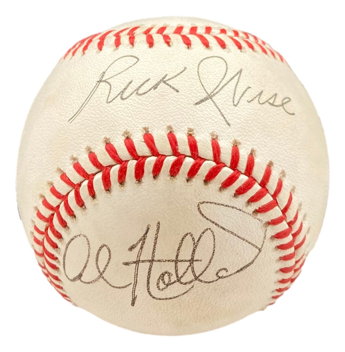 Richie Ashburn Rick Wise Al Holland Signed Official NL Baseball BAS AC22621 - Sports Integrity