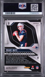 2024 Panini Prizm Drake Maye Rookie Variation #12 RC PSA 8 NM-MT Patriots