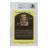 Brooks Robinson Signed Slabbed Orioles Hall of Fame Plaque Postcard BAS 090 - Sports Integrity