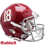 Alabama#18 Crimson Tide Primary Speed F/S Authentic Football Helmet