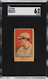 1921 W551 Babe Ruth New York Yankees Trading Card SGC EX/NM 6