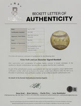 Babe Ruth New York Yankees Signed 1928 1st Home Run Baseball PSA+BAS