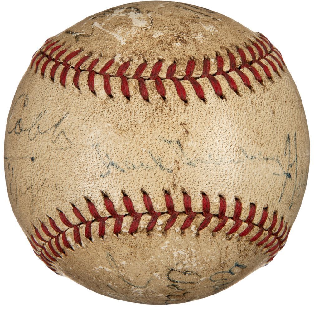 Babe Ruth Cobb Wagner & More Signed Official National League Baseball PSA+BAS