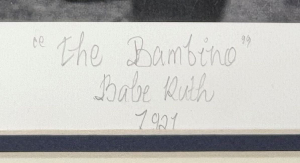 Babe Ruth New York Yankees Framed The Bambino Historical Archive Giclee