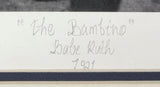 Babe Ruth New York Yankees Framed The Bambino Historical Archive Giclee
