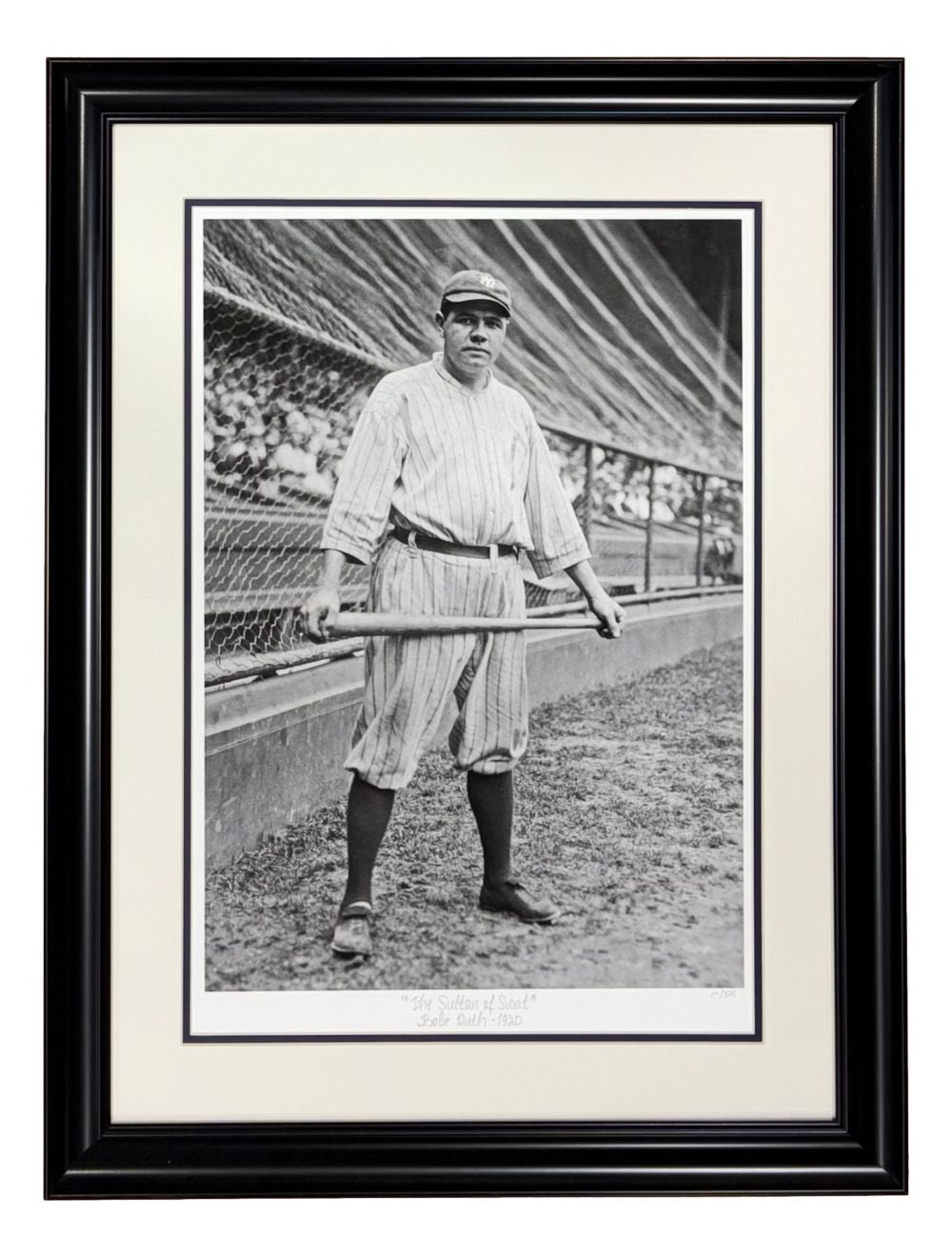 Babe Ruth New York Yankees Framed Sultan Of Swat Historical Archive Giclee