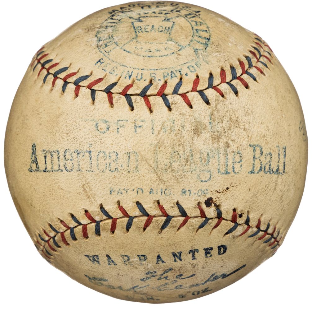 Princes Ruth Bas Bas Babe Ruth Ty Cobb Signed Official American League Baseball PSA+BAS LOA ...