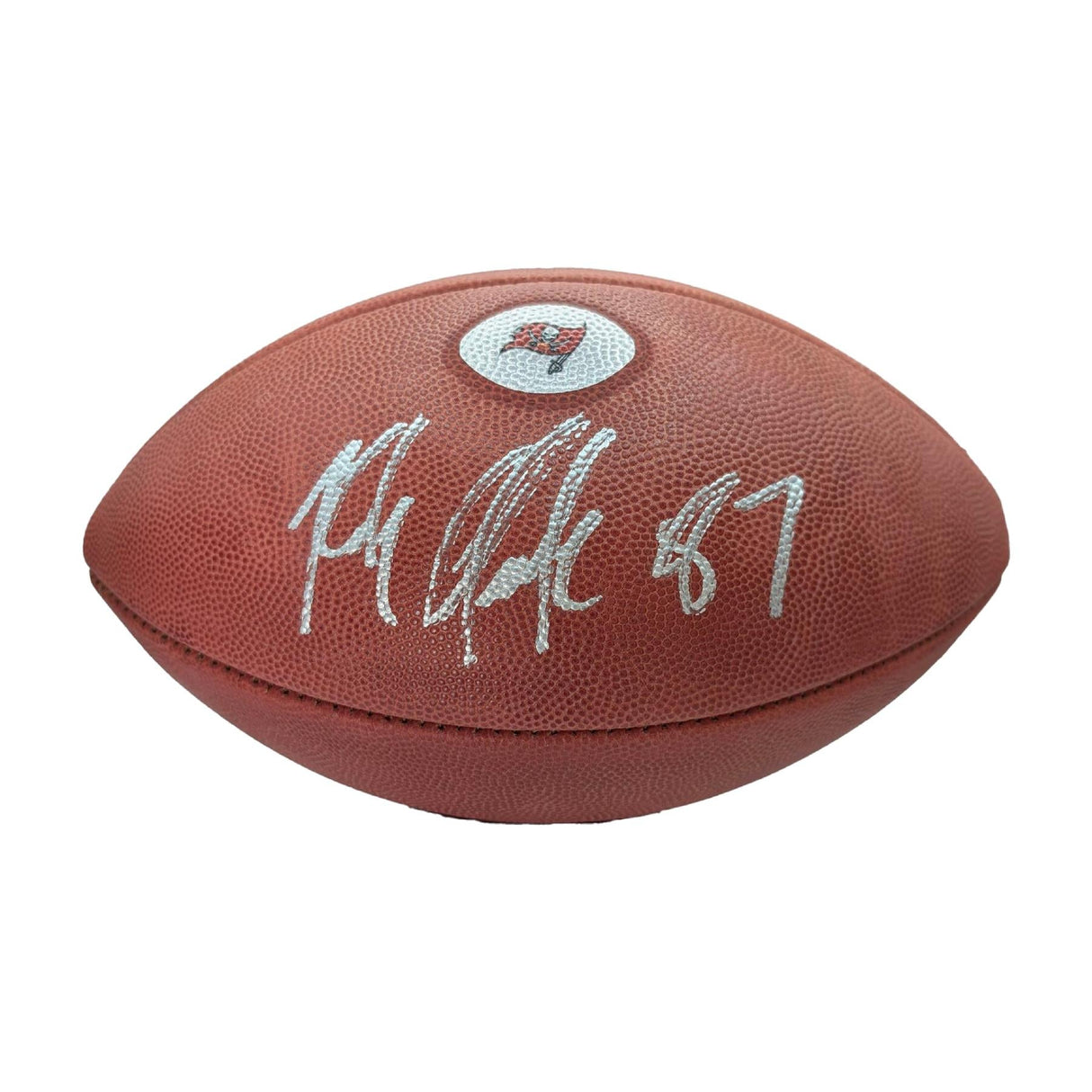 Rob Gronkowski Autographed Tampa Bay Buccaneers Wilson Duke Official NFL Logo Football