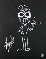 Stan Lee Authentic Signed 16x20 Canvas w/ Spider-man Sketch PSA/DNA #W00383