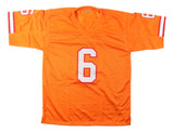 Baker Mayfield Tampa Bay Signed Orange Football Jersey BAS