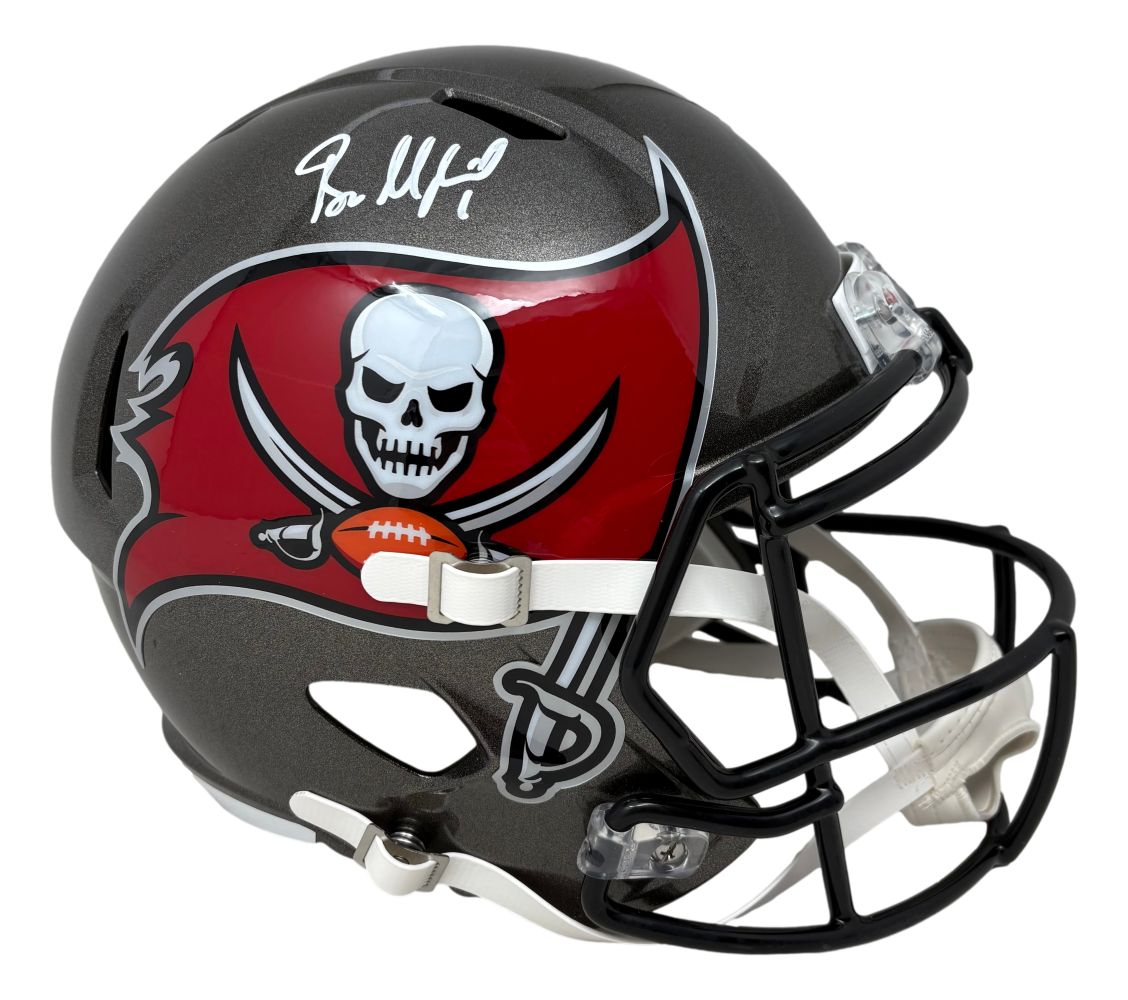 Baker Mayfield Signed Tampa Bay Buccaneers Full Size Replica Helmet BAS