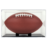 BallQube UV Grandstand Football Display W/ Black Stand - Sports Integrity