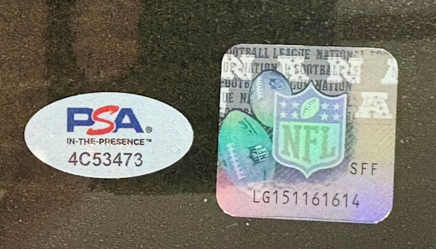 Saquon Barkley Signed Framed 16x20 Eagles Reverse Hurdle Spotlight Photo PSA/DNA