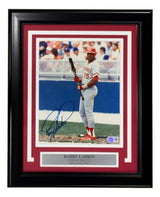 Barry Larkin Signed Framed 8x10 Cincinnati Reds Photo BAS