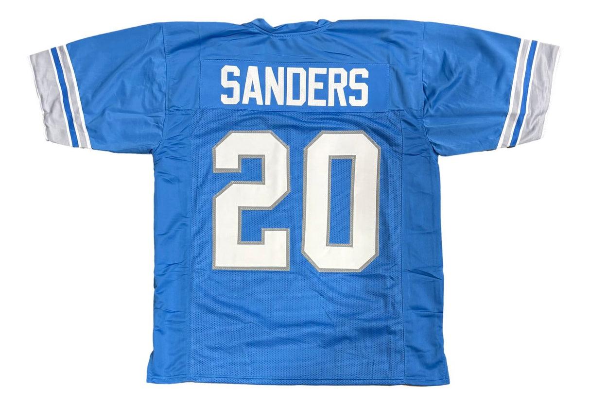 Barry Sanders Detroit Light Blue Football Jersey