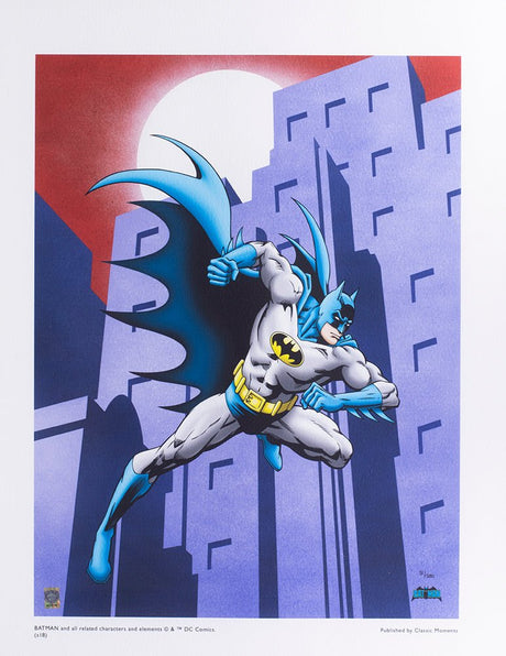 Batman Running 12x16 Framed DC Comic Limited Edition Giclee - Sports Integrity