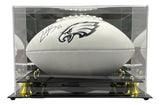 Zack Baun Signed Philadelphia Eagles Logo Football BAS w/ Case