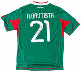 Adolfo Bautista Signed Mexico Adidas Soccer Jersey JSA QR