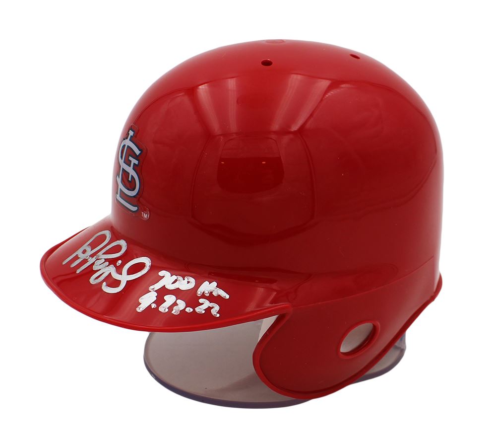 Albert Pujols Autographed Mini Helmet 700 HR 9.23.22