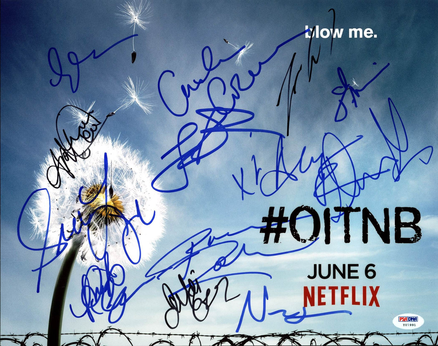Orange Is The New Black Cast (13) Signed Authentic 11X14 Photo PSA/DNA #Y07991