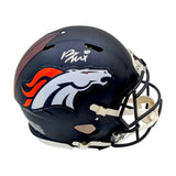 Bo Nix Signed Broncos Speed F/S Authentic Helmet - Beckett