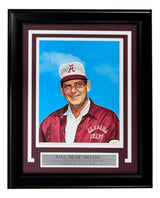 Paul Bear Bryant Signed Framed 8x10 Alabama Crimson Tide Photo JSA Hologram