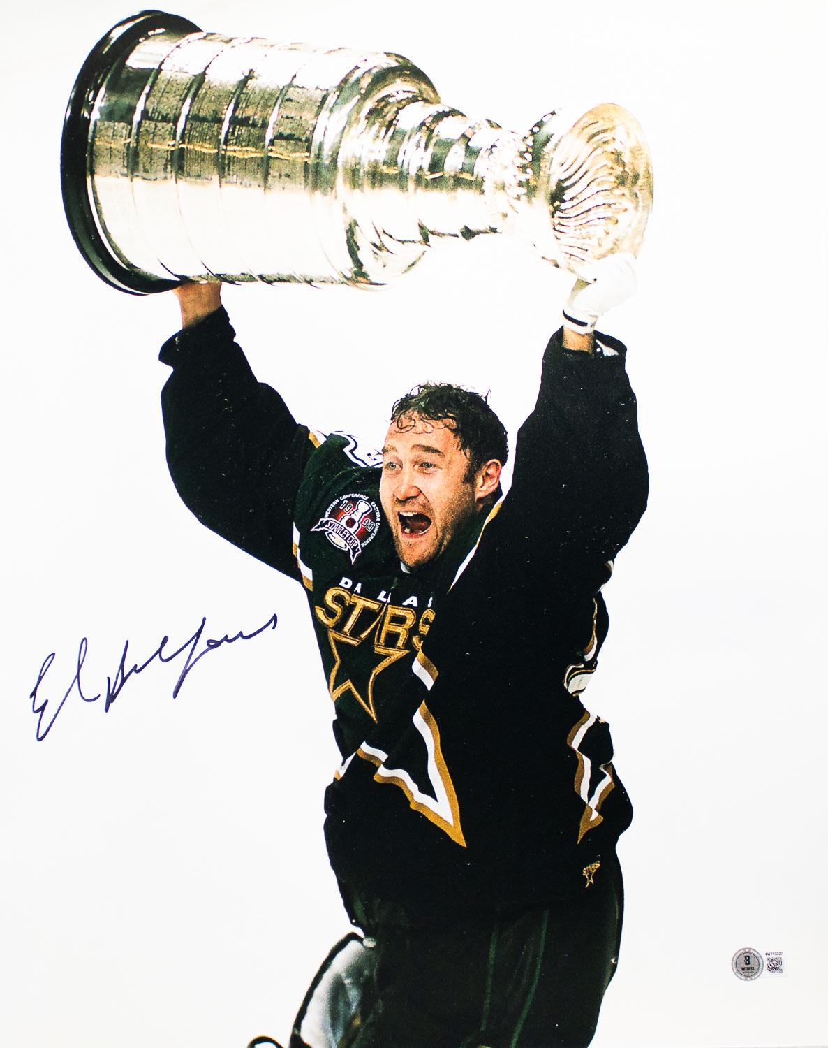Ed Belfour Signed 16x20 Dallas Stars Photo BAS