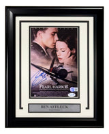 Ben Affleck Signed Framed 8x10 Pearl Harbor Photo BAS