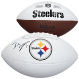 Ben Roethlisberger Autographed Pittsburgh Steelers Wilson White Panel Football Fanatics