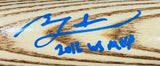 Ben Zobrist Cubs Signed Tan Trinity BZ165 Player Model Bat 2016 WS MVP MLB