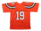 Bernie Kosar Cleveland Signed Orange Football Jersey JSA QR Hologram