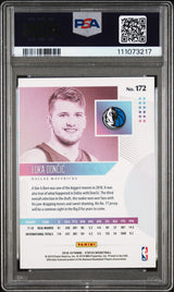 Luka Doncic Signed 2018 Panini Status #172 Rookie Card Auto 10! PSA/DNA Slabbed