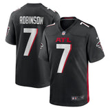 Bijan Robinson Atlanta Falcons Black Nike Game Replica Jersey Size XL