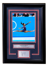 Simone Biles Framed 8x10 USA Gymnastics Photo 2 w/ Laser Engraved Signature