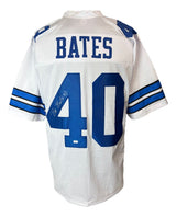 Bill Bates Dallas Signed White Football Jersey Sports Integrity