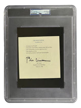 Bill Clinton Signed 5x6 Mock White House Statement Letter Monica Lewinsky PSA