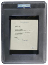Bill Clinton Signed 5x6 Mock White House Statement Letter Monica Lewinsky PSA