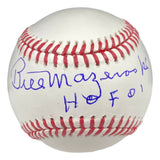 Bill Mazeroski Pittsburgh Pirates Signed Official MLB Baseball HOF 01 JSA