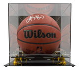Larry Bird Boston Celtics Signed Wilson NBA Basketball Bird+PSA/DNA w/ Case