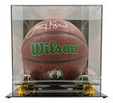 Larry Bird Signed Wilson NBA Boston Celtics Logo Basketball Bird+PSA/DNA w/ Case