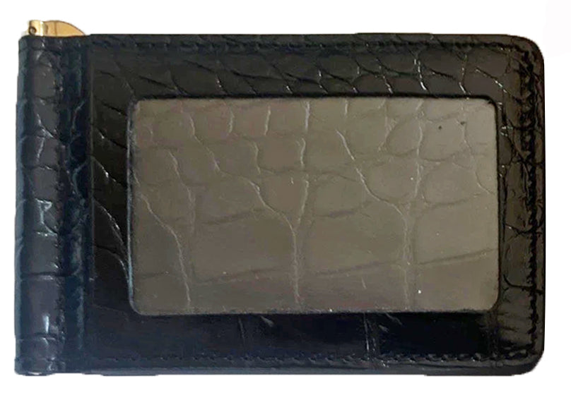 2025 Augusta National GC Masters Black Leather Money Clip Billfold Wallet w/ Box