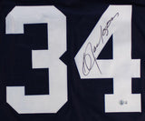 Bo Jackson Auburn Signed Navy Football Jersey BAS