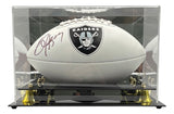 Bo Jackson Signed Oakland Raiders Logo Football BAS ITP w/ Case