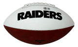 Bo Jackson Signed Oakland Raiders Logo Football BAS ITP w/ Case