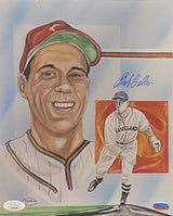 Bob Feller Signed 8x10 Cleveland Photo JSA AL44246