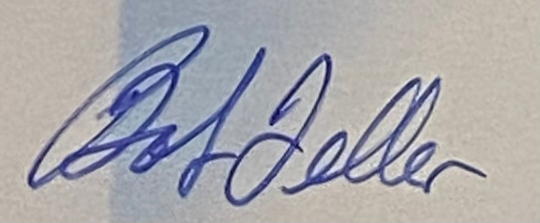Bob Feller Signed 8x10 Cleveland Photo JSA AL44246