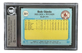 Bob Ojeda Signed 1982 Fleer #301 Boston Red Sox Trading Card BAS