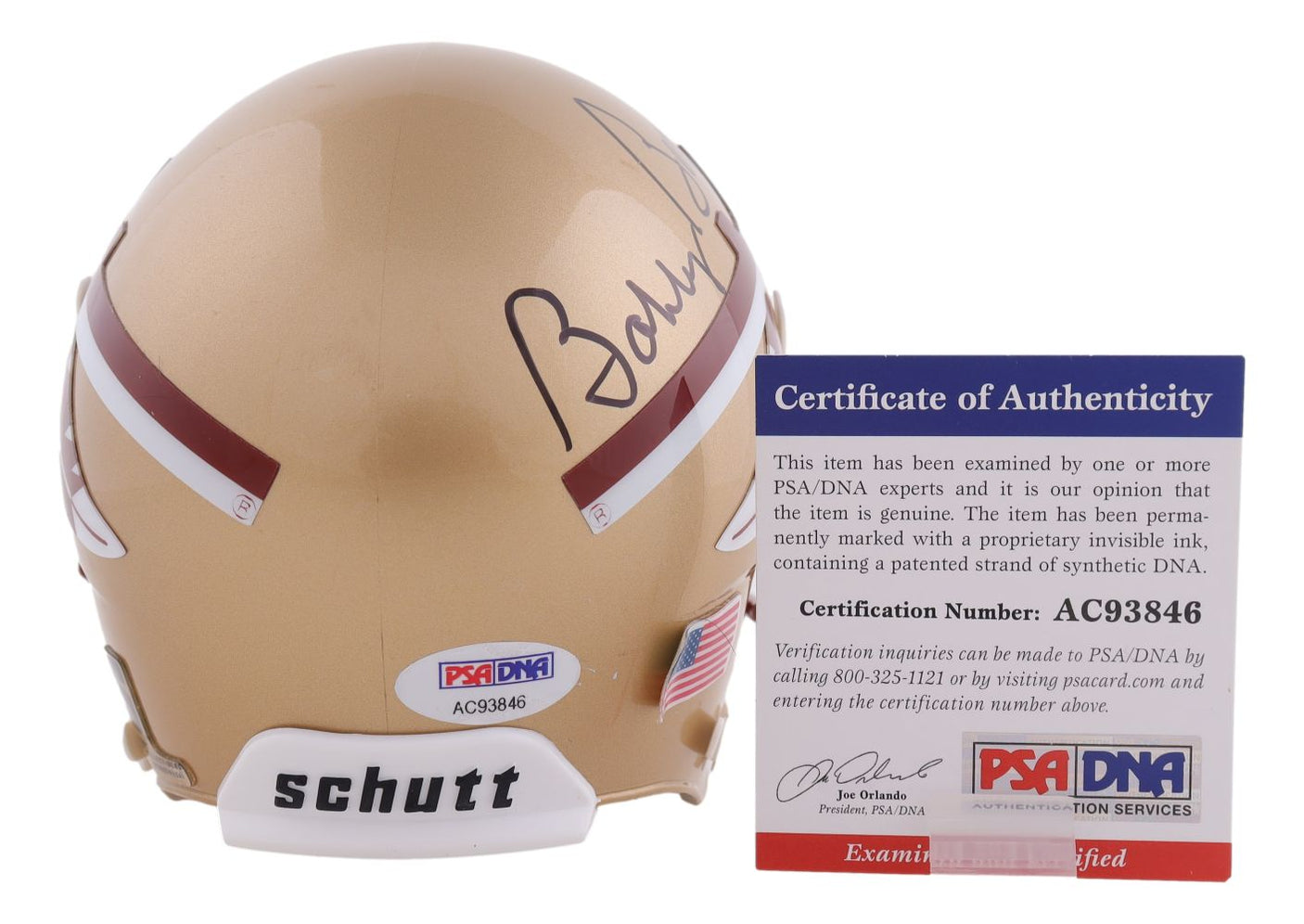 Bobby Bowden Signed Florida State Seminoles Schutt Mini Helmet PSA/DNA